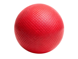 Textured Red Ball Isolated on White Background sphere crimson isolated on a transparent background