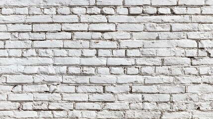 Obraz premium textured white brick wall wallpaper no logos no brands ar 169