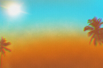 Summer beach sunset Background perfect for poster or even quotes background on social media post