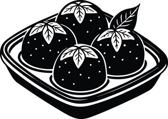 Modern abstract geometric shape composition with dynamic light and shadow effects isolated on transparent background