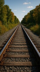 Fototapeta premium [train track mobile wallpaper]