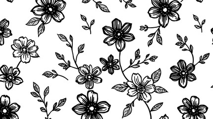 seamless pattern with flowers