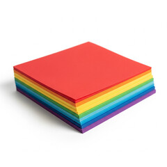 Colorful paper isolated on white