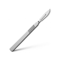 Fototapeta premium A medical scalpel isolated on white