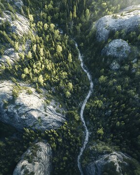 bird's eye view, fine art phot of glacier national park with a light sun rising