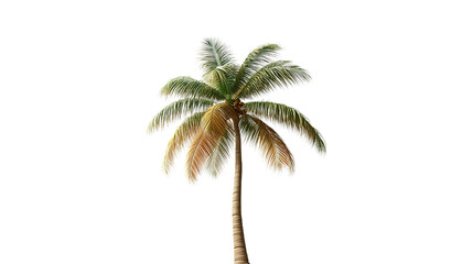 A palm tree is the only thing visible in the image