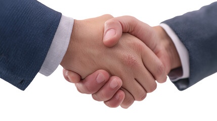 Obraz premium Two men shaking hands in a business meeting