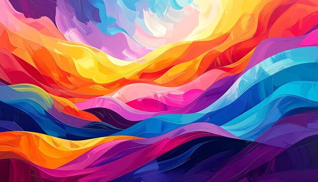 Abstract vibrant landscape (1)