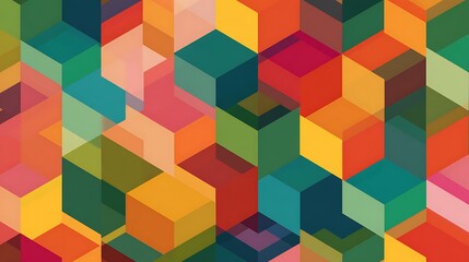 abstract background with colorful squares