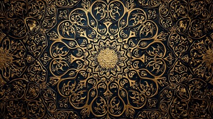 abstract background with colored floral motifs