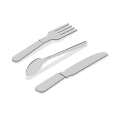 3D Isometric Flat  Set of Plastic Waste. Item 8