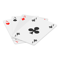 3D Isometric Flat  Set of Casino Elements. Item 6