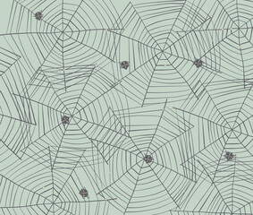 seamless pattern with spider web