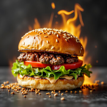 hamburguesa, burguer, alimento, bocadillo, hamburguesa con queso, queso, pan, carne, de prisa, bollo,