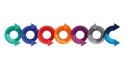  Infographic Circles with Arrows  Modern Vector Design for Data Visualization"