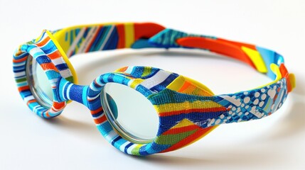 Colorful swimming goggles designed for comfort and style for Aquatic activities