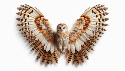Fototapeta premium Majestic owl in flight natural habitat wildlife photography detailed close-up nature animal behavior