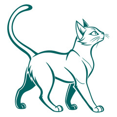 vector illustration of a cat, Vector art design, Cat art of illustrations, Vector art Design, Cat vector design