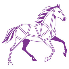 horse vector illustration isolated on white, Colorful Vector Horse Design, Vector Horse Design, Vector illustrations