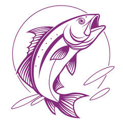 vector illustration of a goldfish, Vector illustrations, Fish Vector Design, art illustrations, Colorful vector fish design