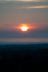 sunset in the mountains