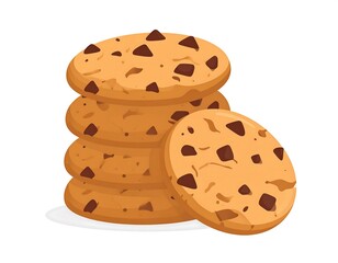 Deliciously Stacked Chocolate Chip Cookies