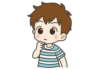 考える男の子