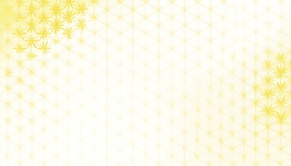 Abstract yellow floral geometric pattern