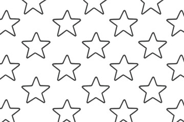 Pattern of simple stars arranged evenly on a white background creating a minimalist design