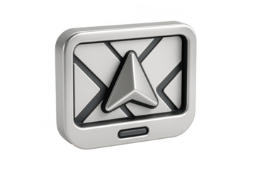 Navigation App Interface 3D