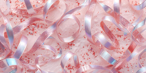 Pink Iridescent Ribbon