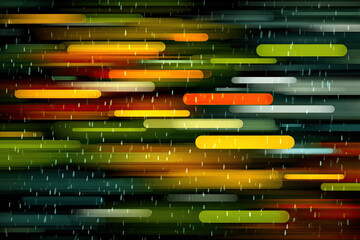 Abstract colorful background with horizontal lines and a touch of rain.