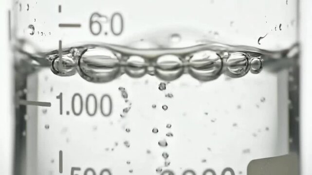 Bubbles Rising in Graduated Cylinder with Measurements