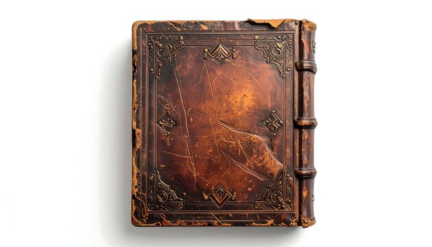 Antique leather-bound book - Powered by Adobe