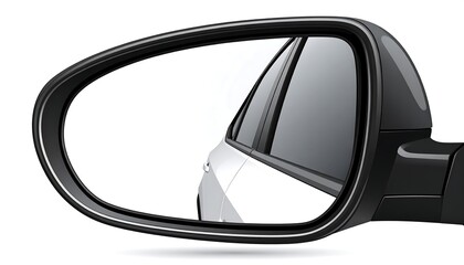 Car side mirror reflection