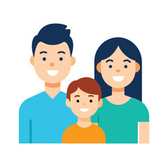 Family smiling
