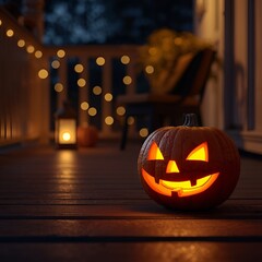 Halloween Night Pumpkin Glow Decoration