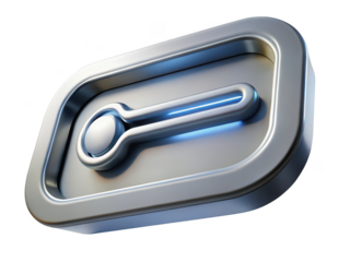 Toggle switch digital illustration futuristic