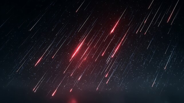 abstract background with colored shooting stars