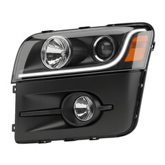 Fototapeta premium Modern Car Headlight Assembly Closeup