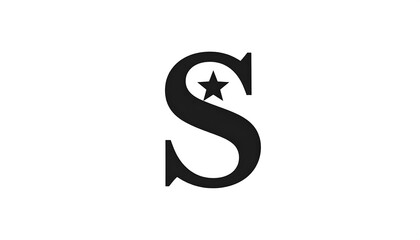 Bold serif letter 'S' with central star