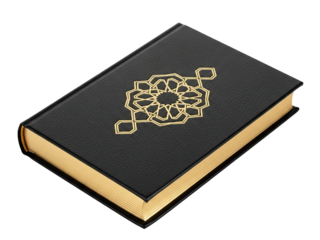 Quran book isolated on transparent background