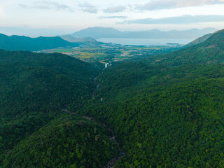 Obraz premium Lush green valleys and scenic landscapes of vietnam's countryside