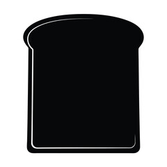 Illustration of a slice of bread loaf for toast breakfast food bakery and sandwich icon design
