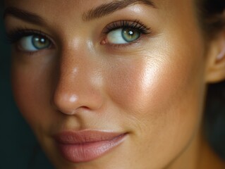 Fototapeta premium Portrait of Woman with Makeup