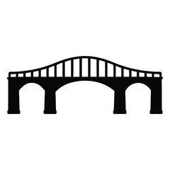 Silhouette of a bridge arch bridge structure transportation engineering architecture design travel landmark