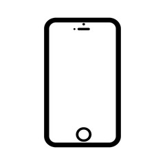 Smartphone png icon sticker, black design, transparent background