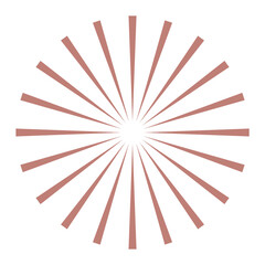 Obraz premium Abstract firework png sticker, sunburst shape, transparent background