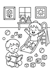 kids activity coloring book for kids and adults