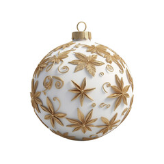 Christmas ornaments, holiday decorations, luxury baubles, red and gold ornaments PNG transparent background